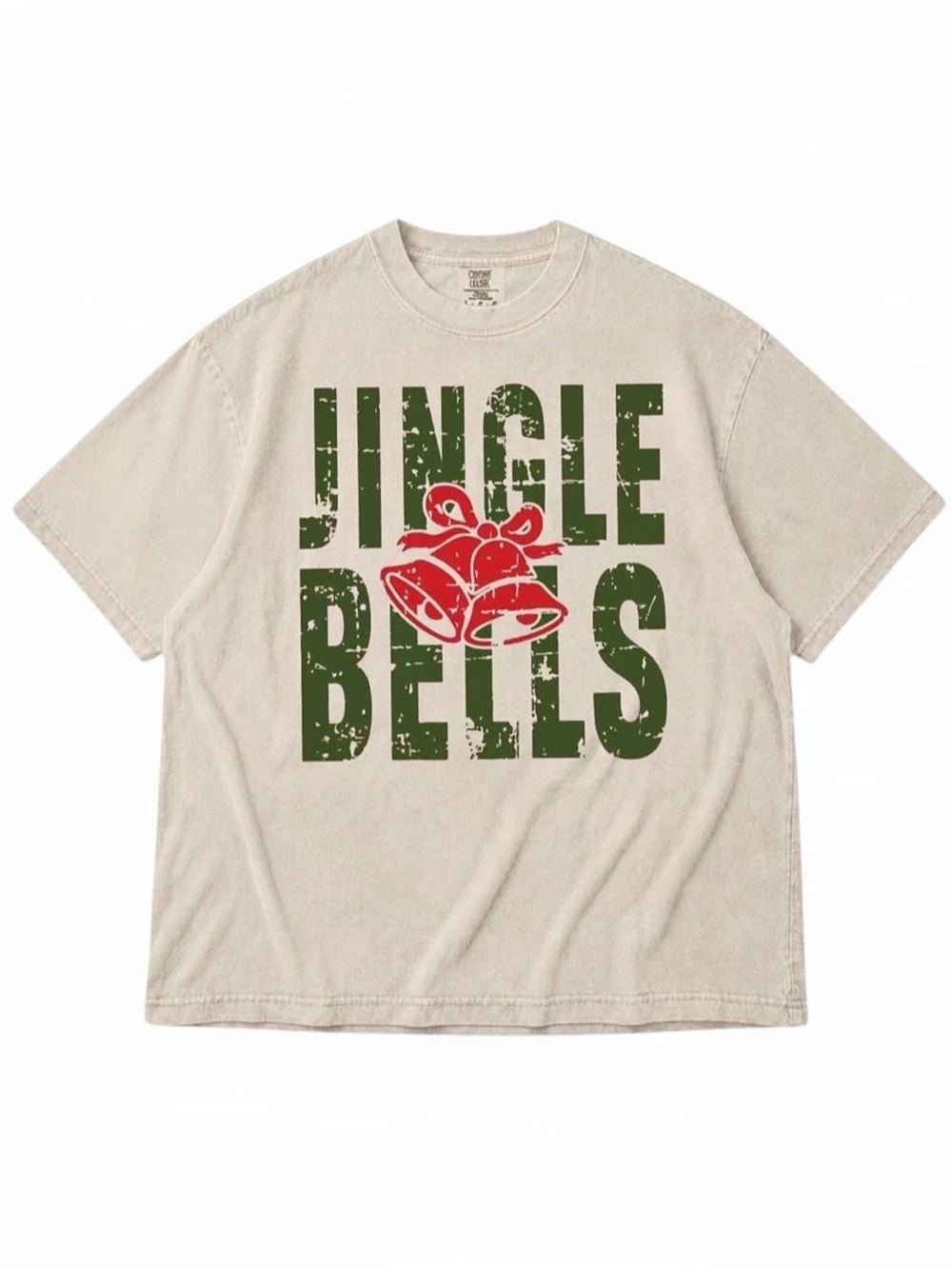 Comfort Colors Heavyweight Ring-Spun T-Shirt Jingle Bells Graphic Tee